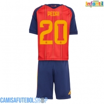 Camisa de time de futebol Espanha Pedri Gonzalez #20 Replicas 1º Equipamento Infantil Mundo 2026 Manga Curta (+ Calças curtas)